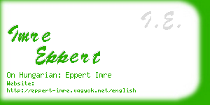 imre eppert business card